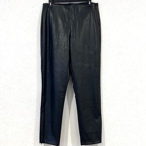 Old Navy Womens Black Faux Leather Extra High Waist Skinny Pants NWT Size 12